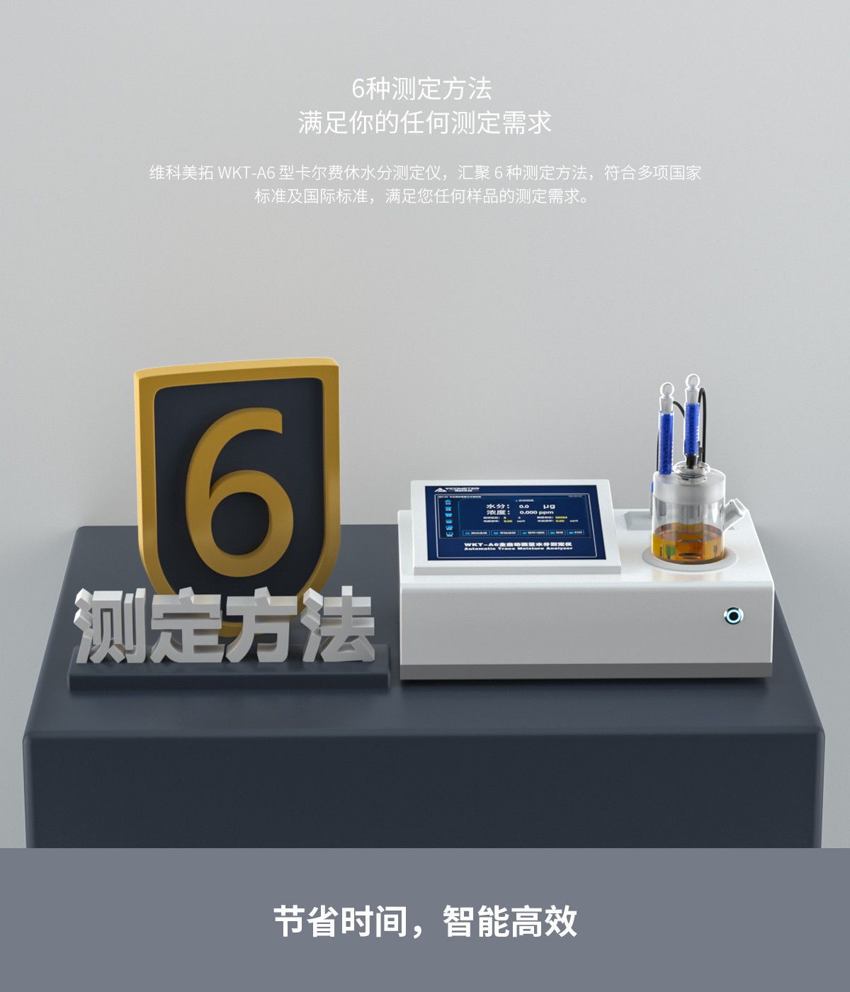 WKT-A6型卡爾費休微量水分測定儀（庫倫法）