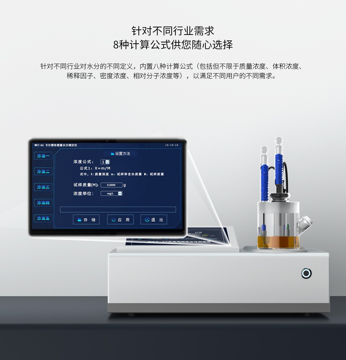 WKT-A6型卡爾費休微量水分測定儀（庫倫法）