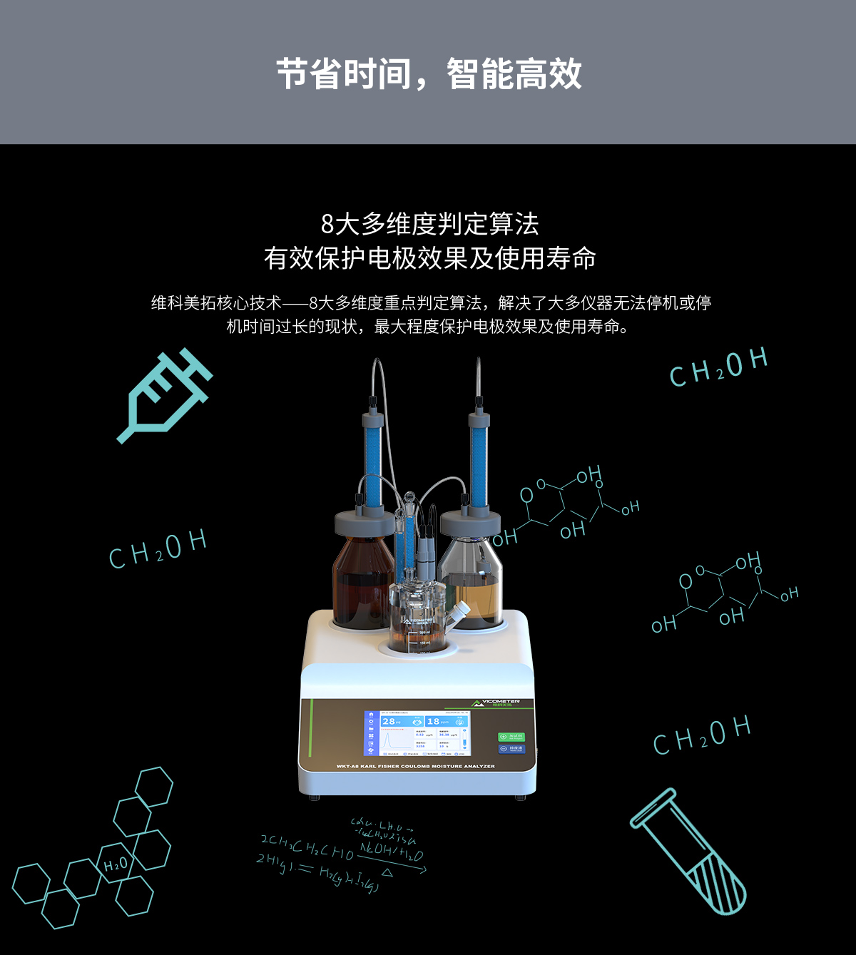 WKT-A8型全自動(dòng)微量水分測(cè)定儀（自動(dòng)換液）